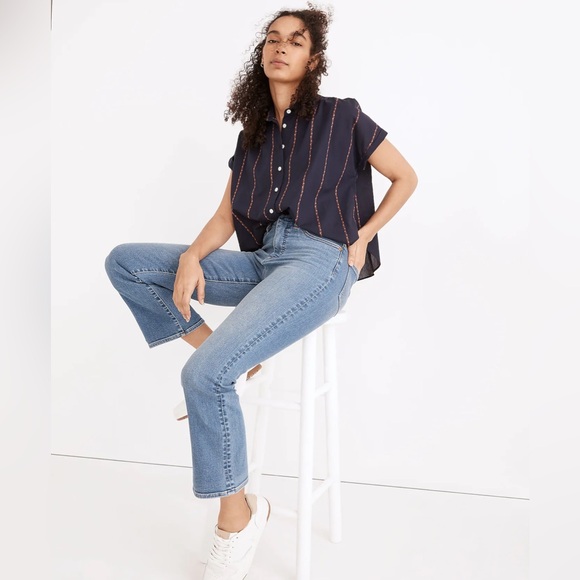 NWT Madewell Cali Demi-Boot Jeans in Dorrance Wash: TENCEL™ Denim Edition - 27 - Picture 4 of 8